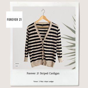 Forever 21 Striped Cardigan